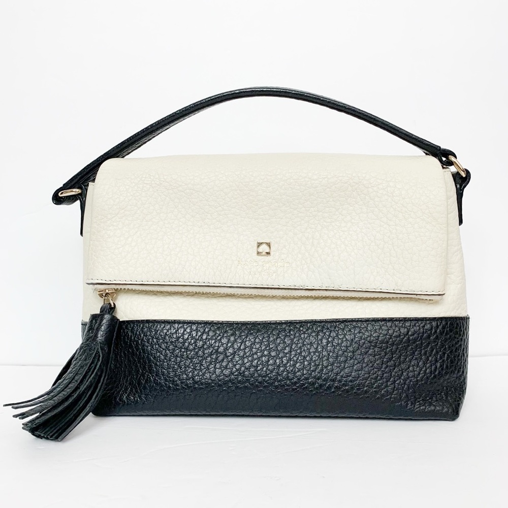 Kate Spade Cobble Hill Flap Handbag Tassel Purse
